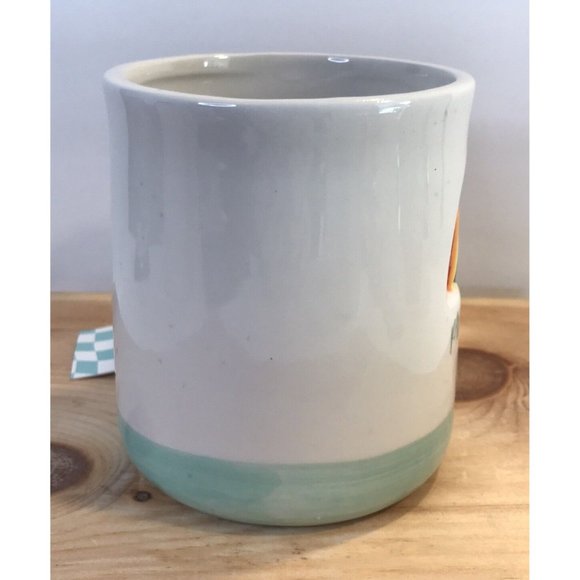 Wandering Moon Rainbow Radiate Possibility Hand Painted Ceramic Coffee Tea Mug - Picture 5 of 8